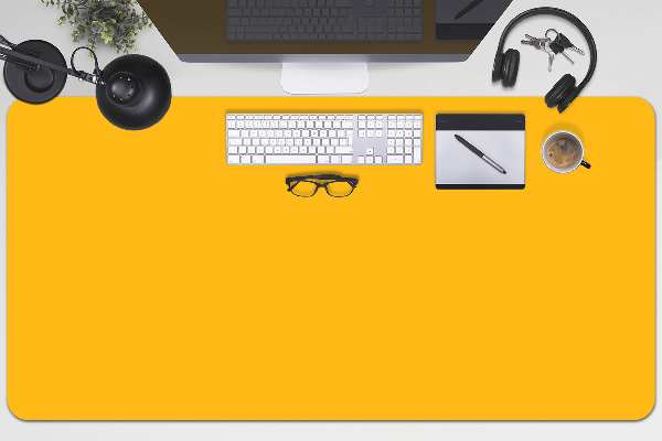 Large desk mat for children Yellow