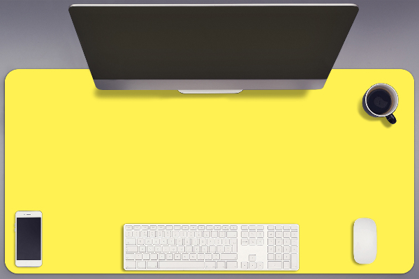 Large desk mat for children Lemon