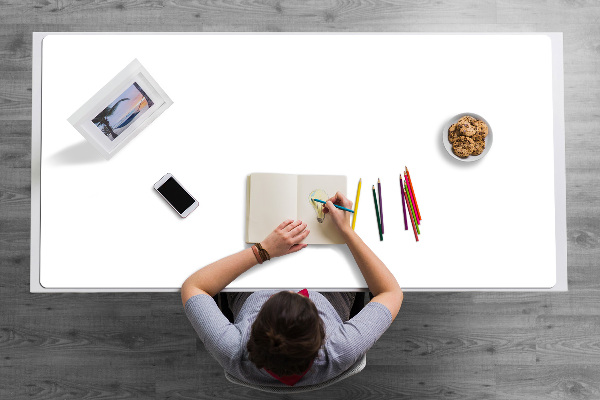 Large desk mat for children White