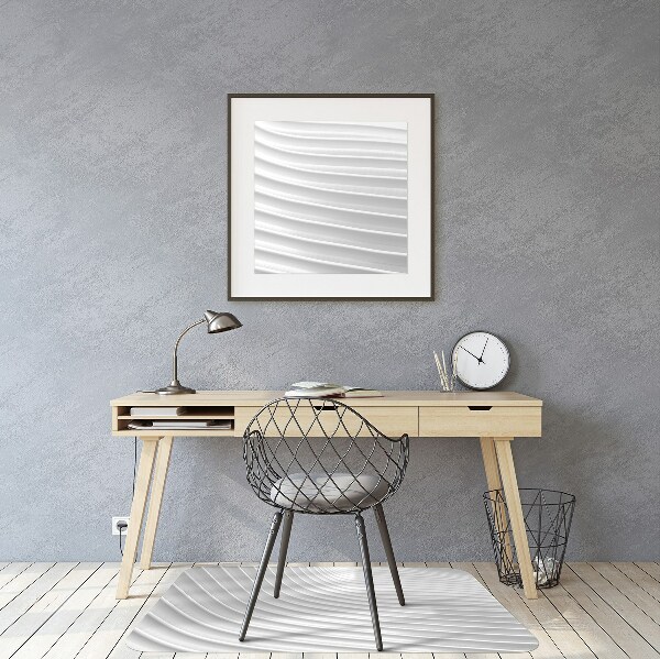 Office chair mat white gouging
