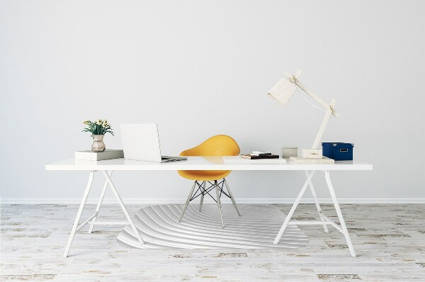 Office chair mat white gouging