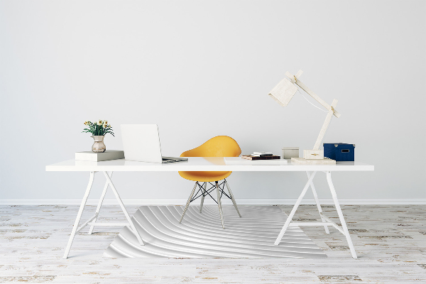 Office chair mat white gouging