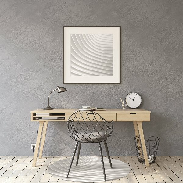 Office chair mat white gouging