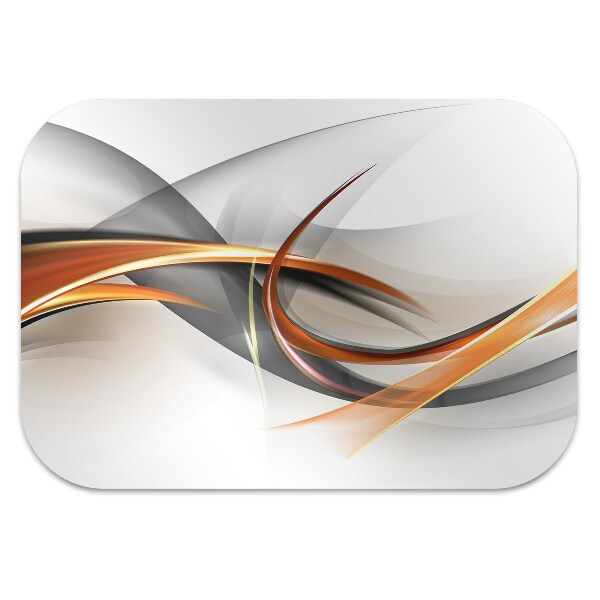 Office chair mat Abstract ribbon