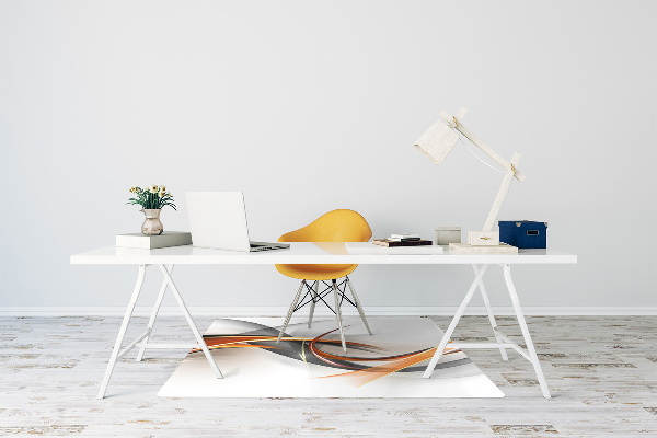 Office chair mat Abstract ribbon