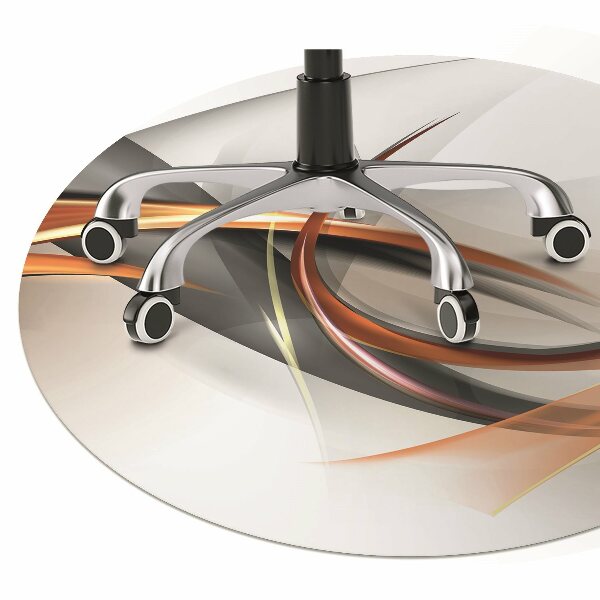 Office chair mat Abstract ribbon