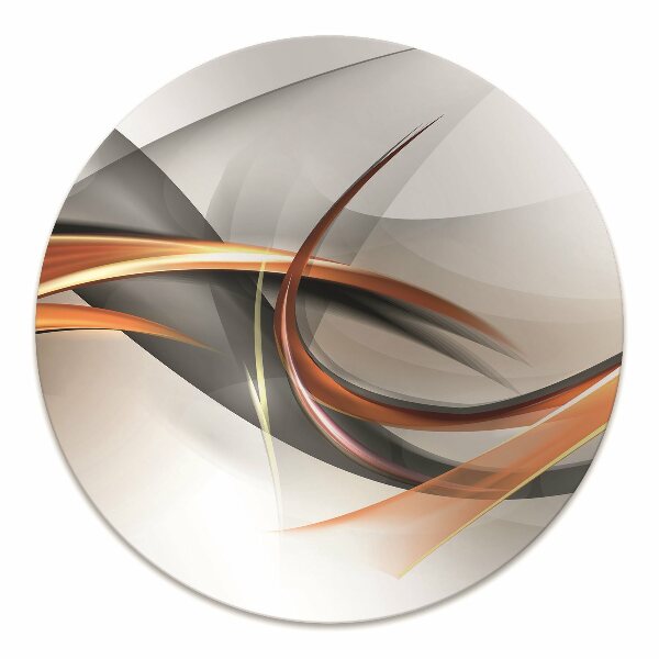 Office chair mat Abstract ribbon