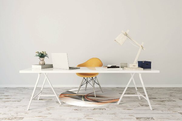 Office chair mat Abstract ribbon