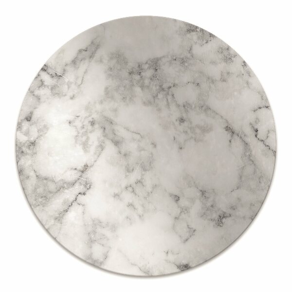 Computer chair mat white marble