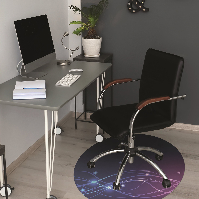 Office chair mat Abstraction space