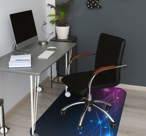 Office chair mat Abstraction space