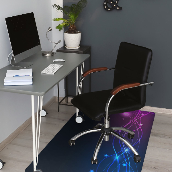 Office chair mat Abstraction space