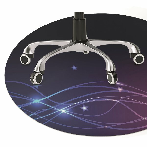 Office chair mat Abstraction space