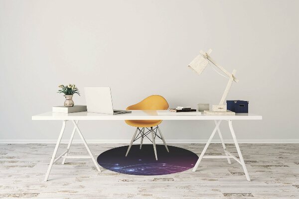 Office chair mat Abstraction space