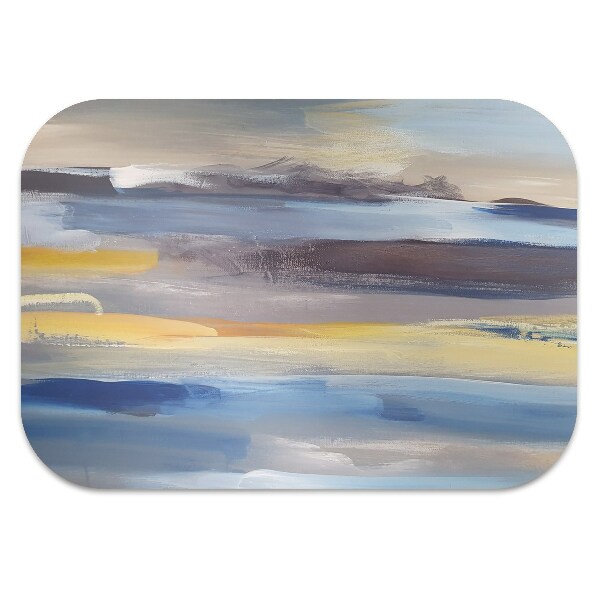 Office chair floor protector painted sky