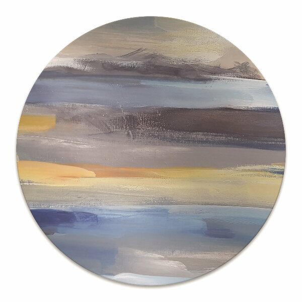 Office chair floor protector painted sky