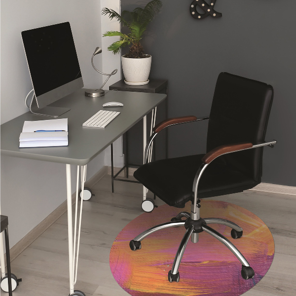 Chair mat floor panels protector The paint on canvas