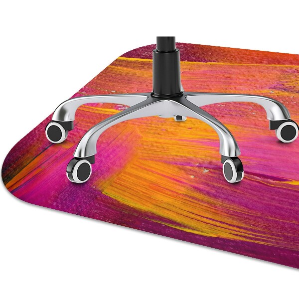 Chair mat floor panels protector The paint on canvas