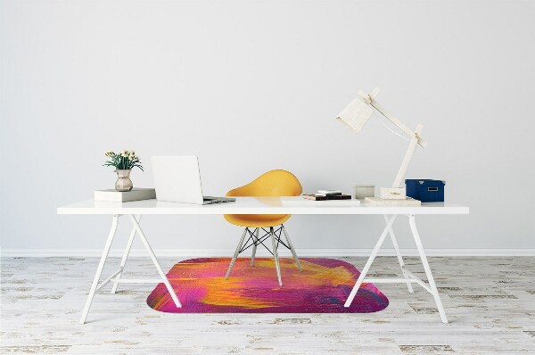 Chair mat floor panels protector The paint on canvas