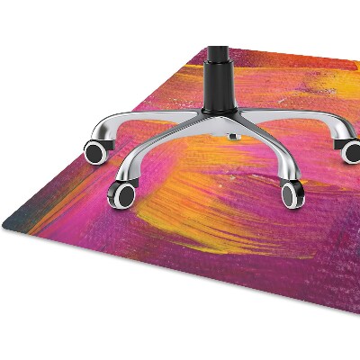 Chair mat floor panels protector The paint on canvas