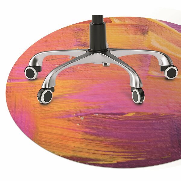 Chair mat floor panels protector The paint on canvas
