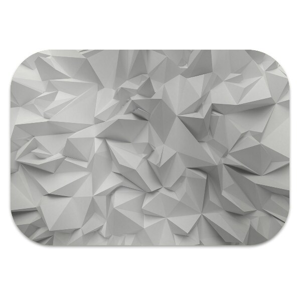 Chair mat floor panels protector Abstraction White