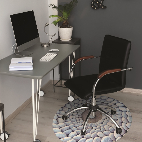 Desk chair mat The circle of stones