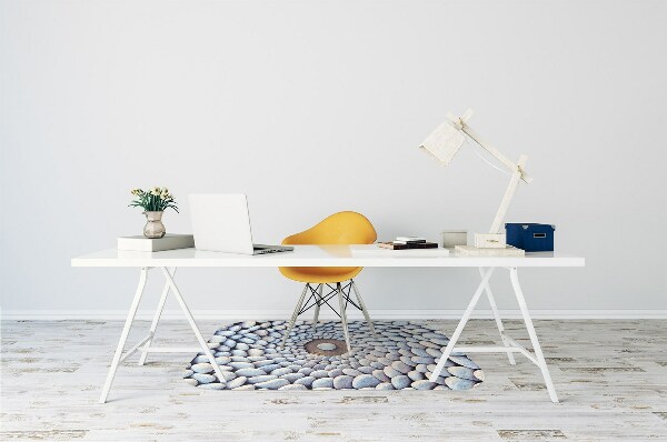 Desk chair mat The circle of stones
