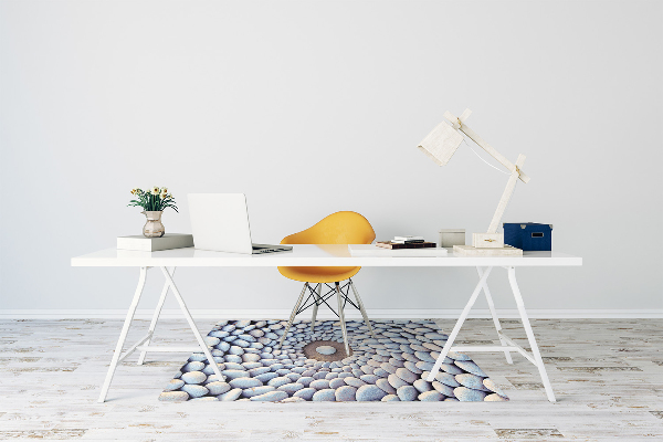 Desk chair mat The circle of stones