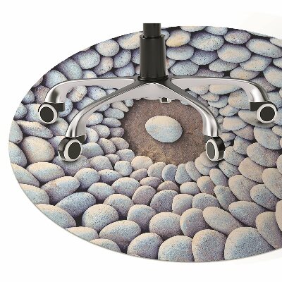 Desk chair mat The circle of stones