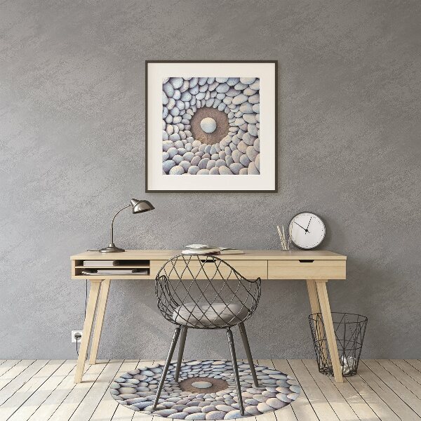 Desk chair mat The circle of stones