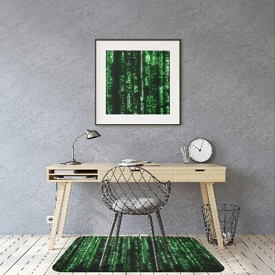 Desk chair mat green signs