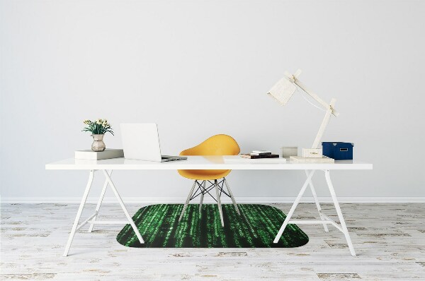 Desk chair mat green signs