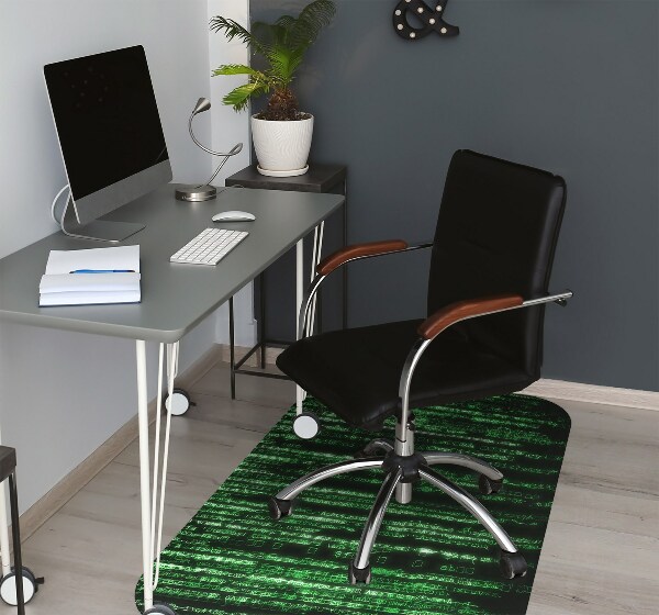 Desk chair mat green signs