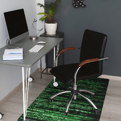 Desk chair mat green signs