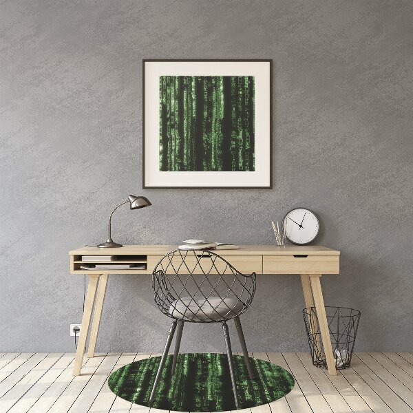 Desk chair mat green signs
