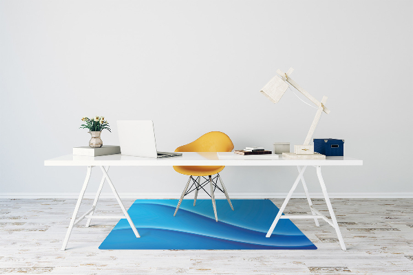 Computer chair mat Abstraction blue