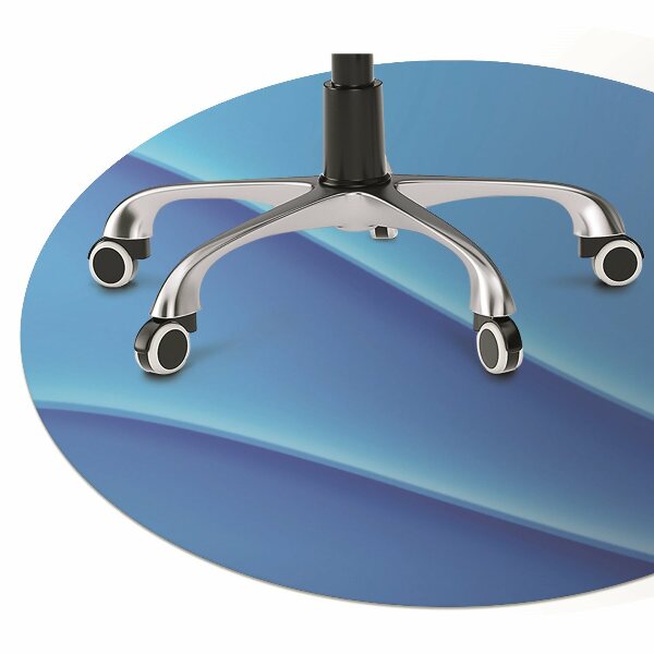 Computer chair mat Abstraction blue