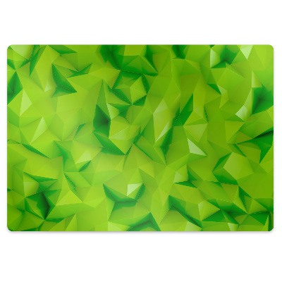 Office chair mat Abstraction green