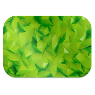 Office chair mat Abstraction green