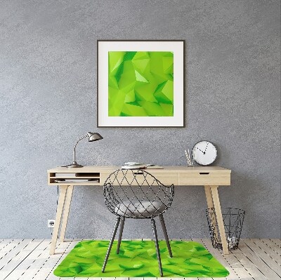 Office chair mat Abstraction green