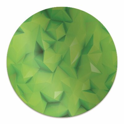 Office chair mat Abstraction green