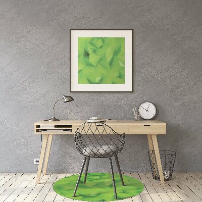 Office chair mat Abstraction green