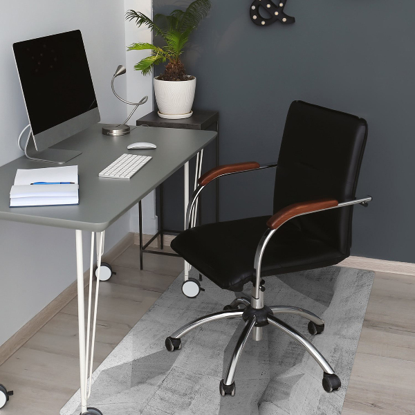 Chair mat floor panels protector Abstraction concrete