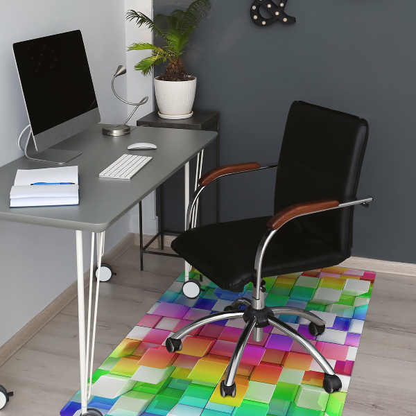 Chair mat Abstraction color