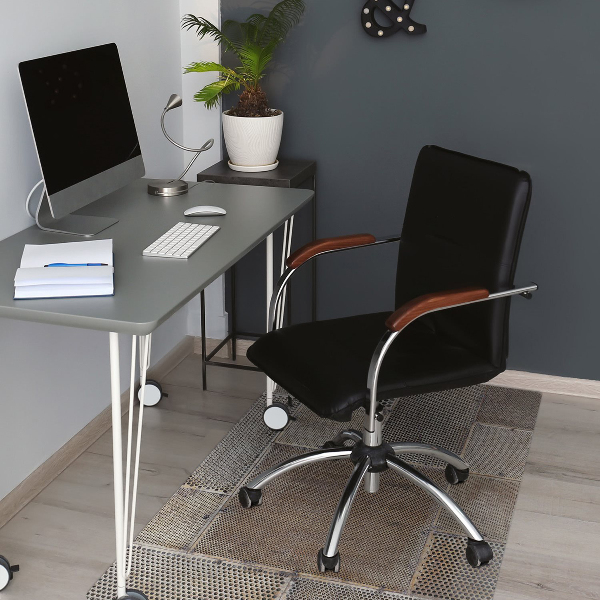 Chair mat floor panels protector The metal floor