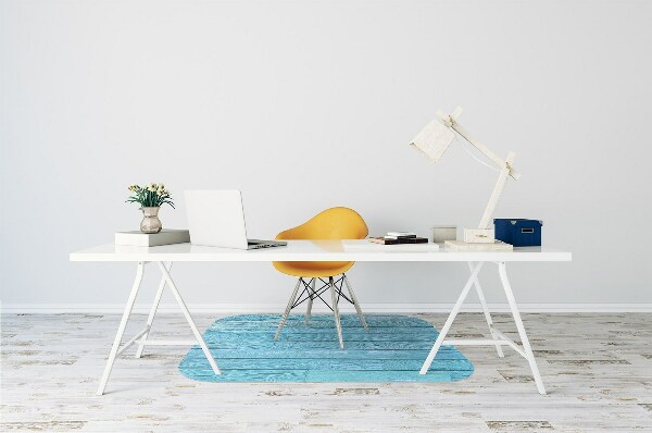 Office chair floor protector blue boards