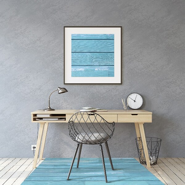 Office chair floor protector blue boards