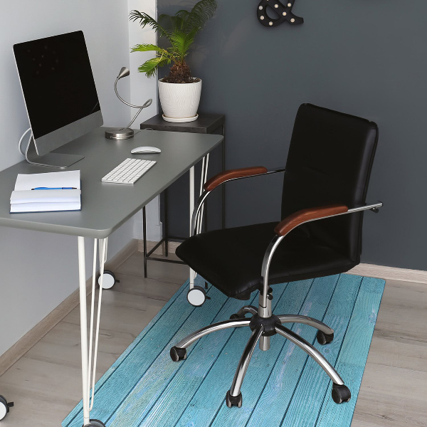 Office chair floor protector blue boards