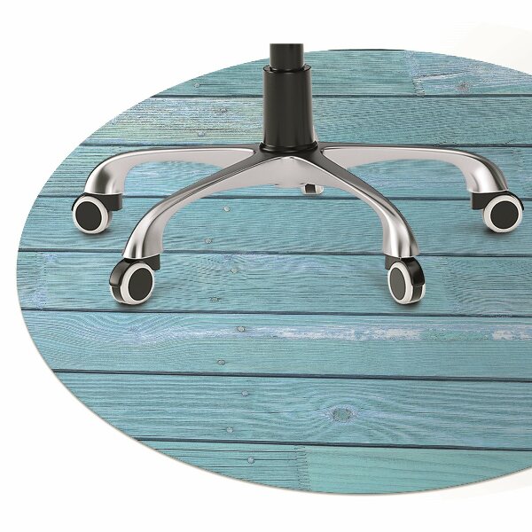 Office chair floor protector blue boards